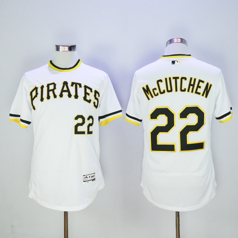 Men Pittsburgh Pirates 22 Mccutchen White Elite MLB Jerseys